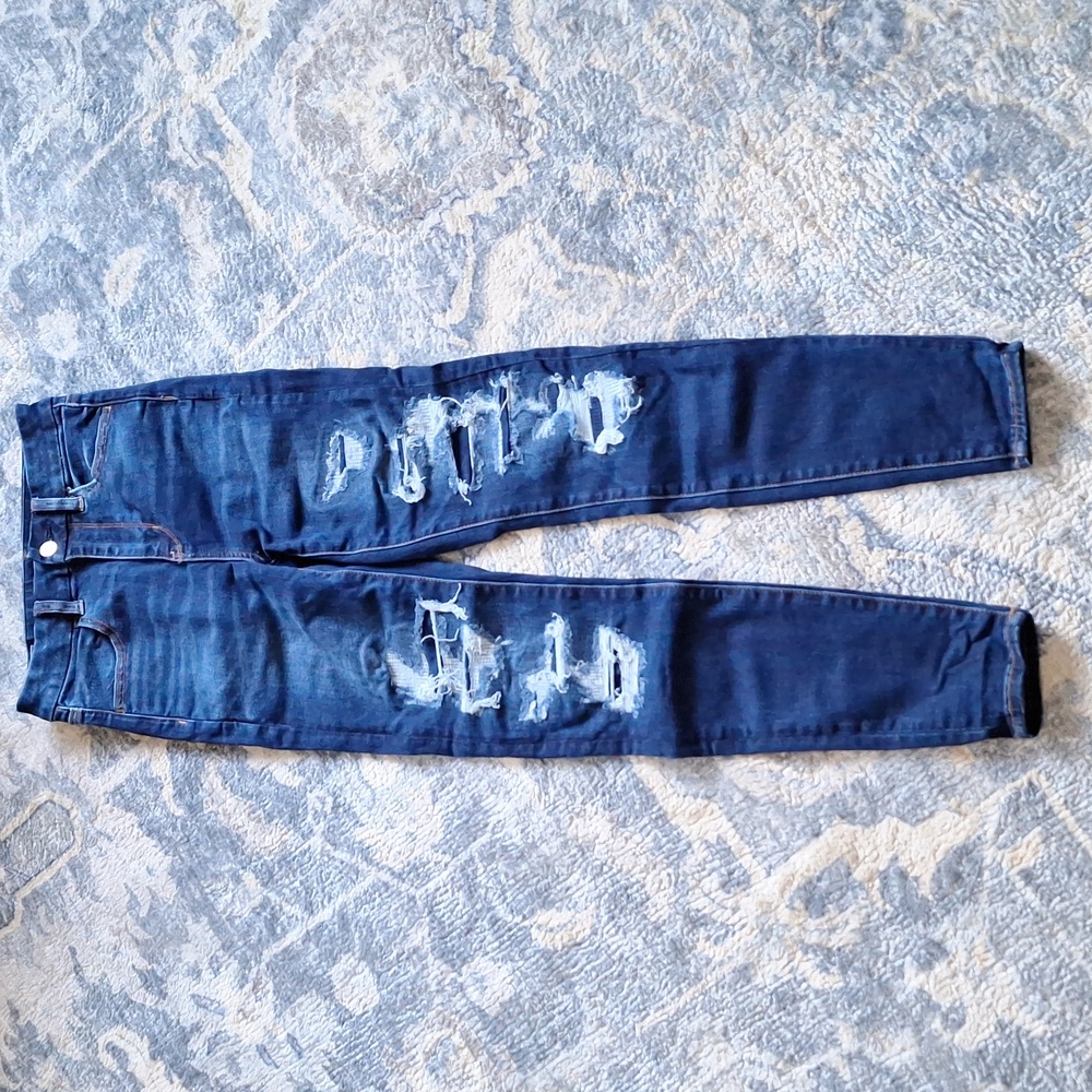 EUC American Eagle curvy super high rise jegging, size 0 regular